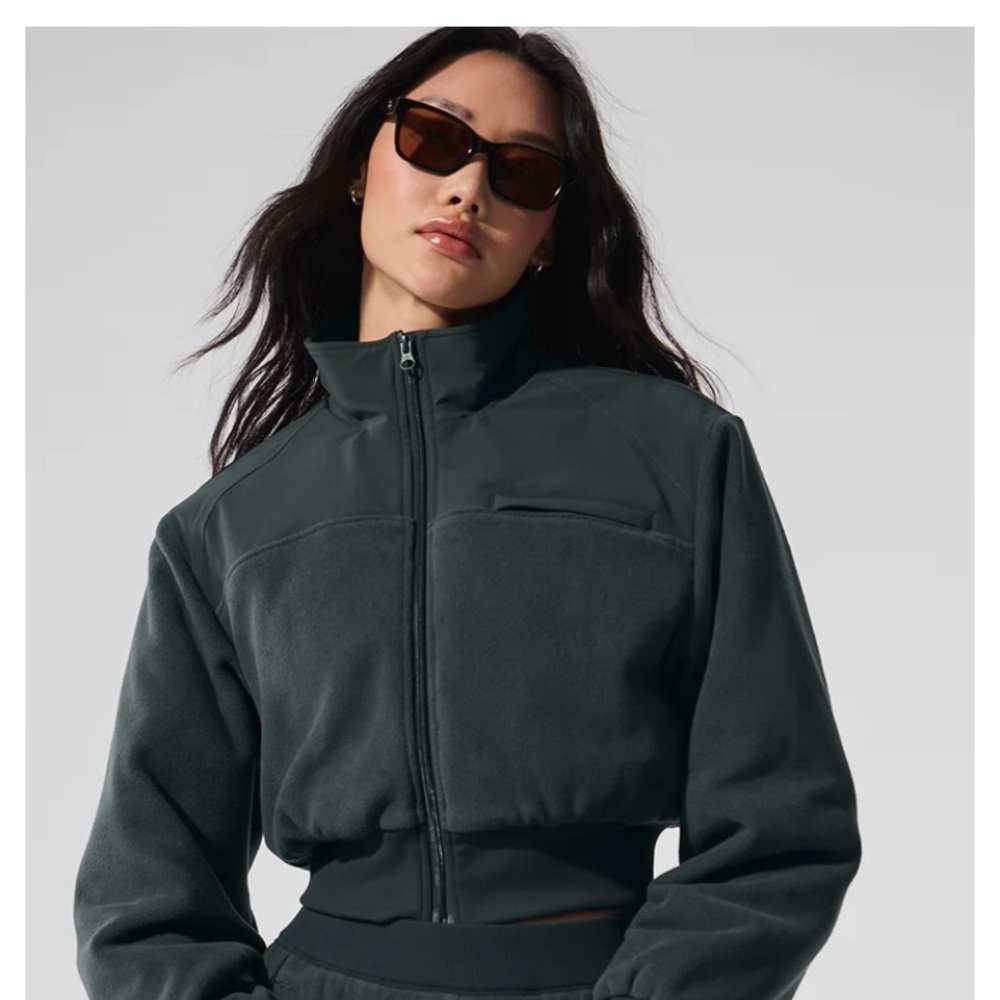 Cropped polar fleece ALO YOGA winter jacket